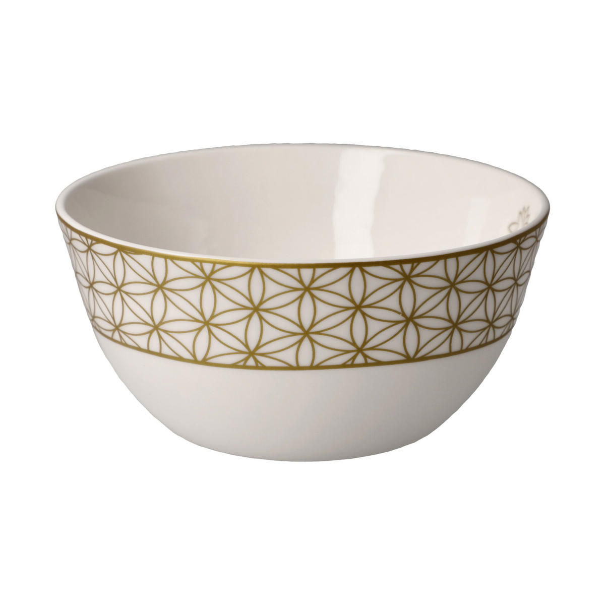 KÜNSTLERSCHALE Blume des Lebens weiß, Fine Bone China, Bunt, 15 cm - Multicolor, Keramik (7cm) - Goebel