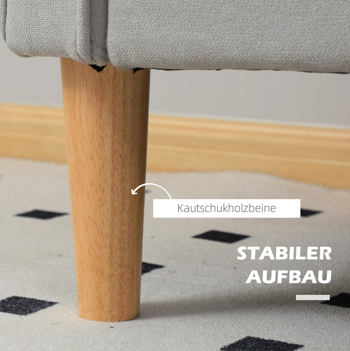 2-SITZER Sofa Samt mit Stauraum 117/62/78 cm Hellgrau - Hellgrau, Textil (62/78/117cm) - Redom