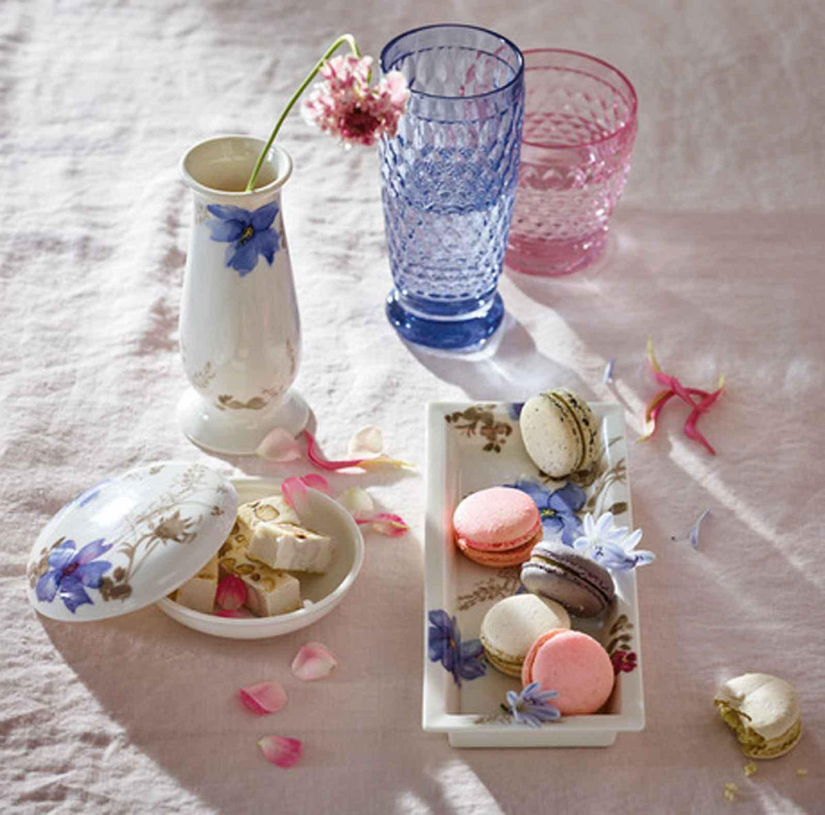 LONGDRINKGLÄSER Boston Coloured Blau 400 ml 4er Set - Blau, Glas (0.4L) - Villeroy & Boch