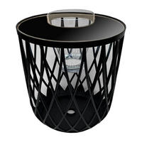 BEISTELLTISCH MIT ACRYL-WEINKÜHLER Dubai schwarz 45 cm - Schwarz, Kunststoff (45/45/45cm) - COOTAB Cooler Table