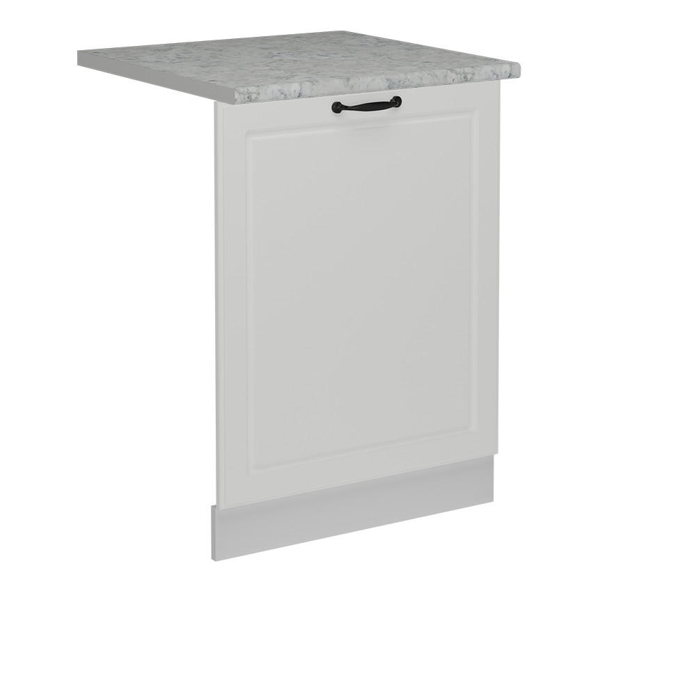 GESCHIRRSPÜLBLENDE R-Line Weiß Landhaus 60 cm , AP Marmor - Weiß, Holzwerkstoff (60/81.8/1.6cm) - Vicco