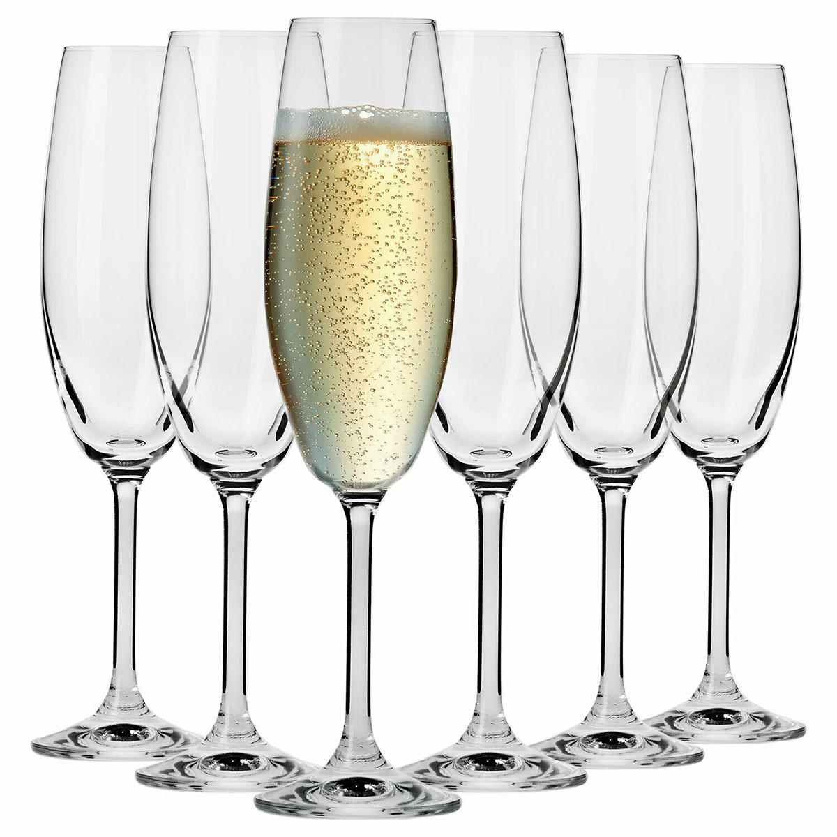 SEKTGLÄSER VENEZIA, 6ER-SET, 210 ML - Transparent, Glas (0.21L) - Krosno Glass