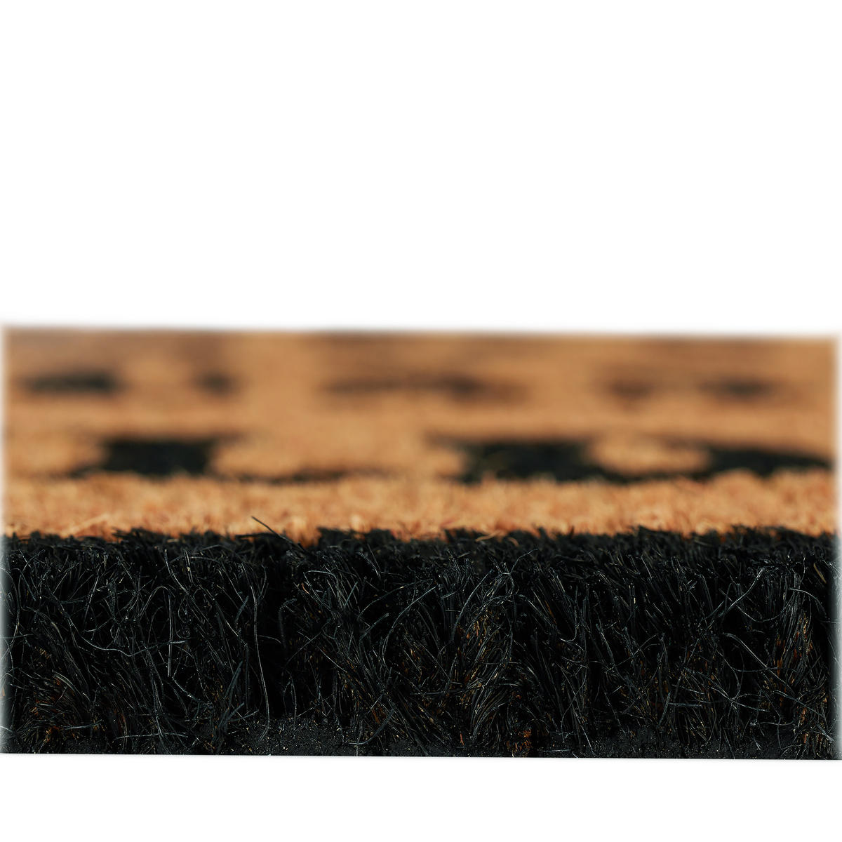 FUSSMATTE - Hellbraun, Kunststoff/Textil (60/40cm) - Relaxdays