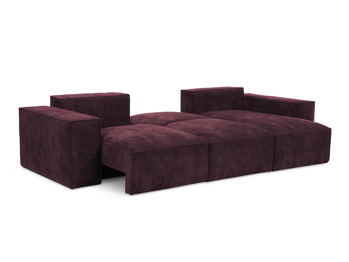 SOFAELEMENT Samt Stoff Gelb - Currygelb/Schwarz, Holzwerkstoff/Kunststoff (75/77/90cm) - Makamii