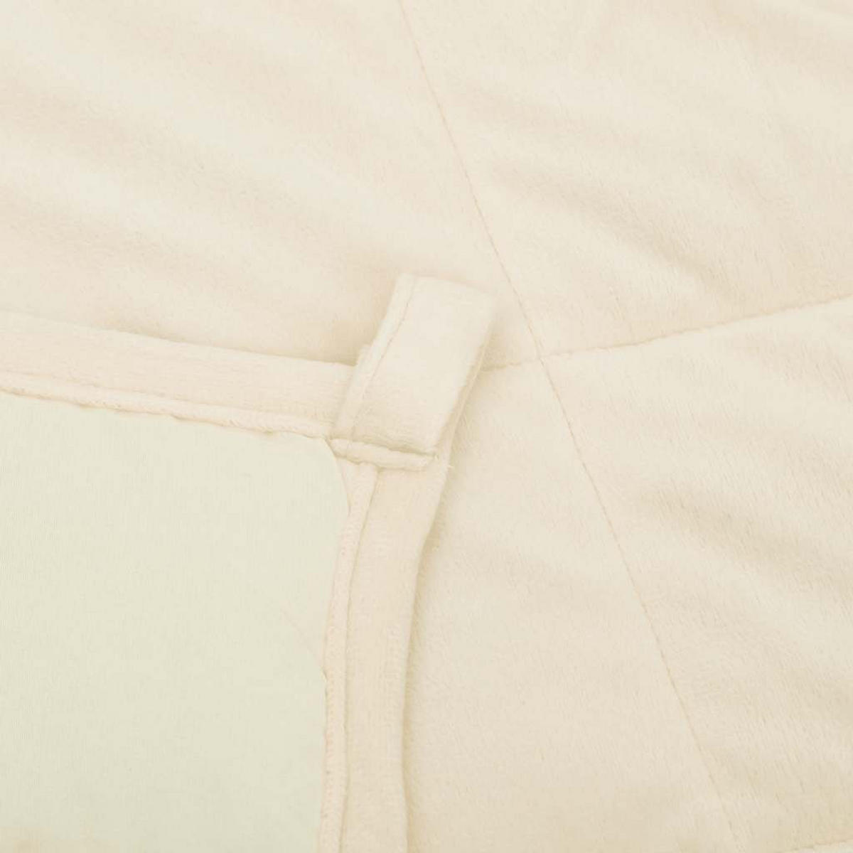 GEWICHTSDECKE Hellcreme 200/200 Cm 13 Kg Stoff - Creme, Textil (200/200cm) - vidaXL