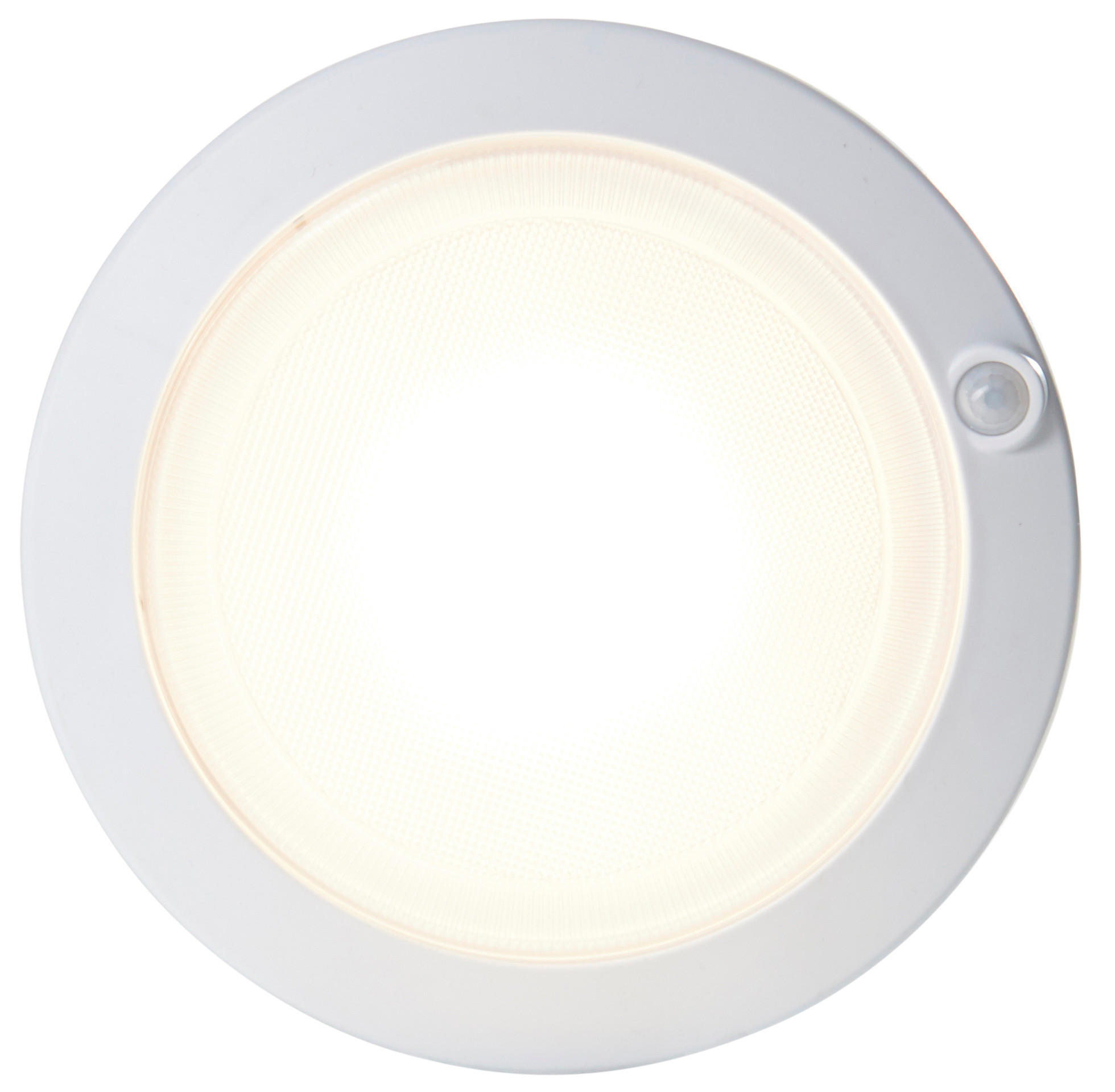 LED-DECKENLEUCHTE - aufladbar mit Bewegungsmelder und Dämmerungssensor für Flur und Keller - Weiß, Kunststoff (18/18/4cm) - Northpoint