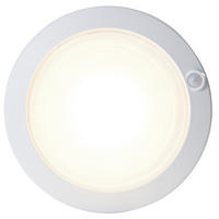 LED-DECKENLEUCHTE - aufladbar mit Bewegungsmelder und Dämmerungssensor für Flur und Keller - Weiß, Kunststoff (18/18/4cm) - Northpoint