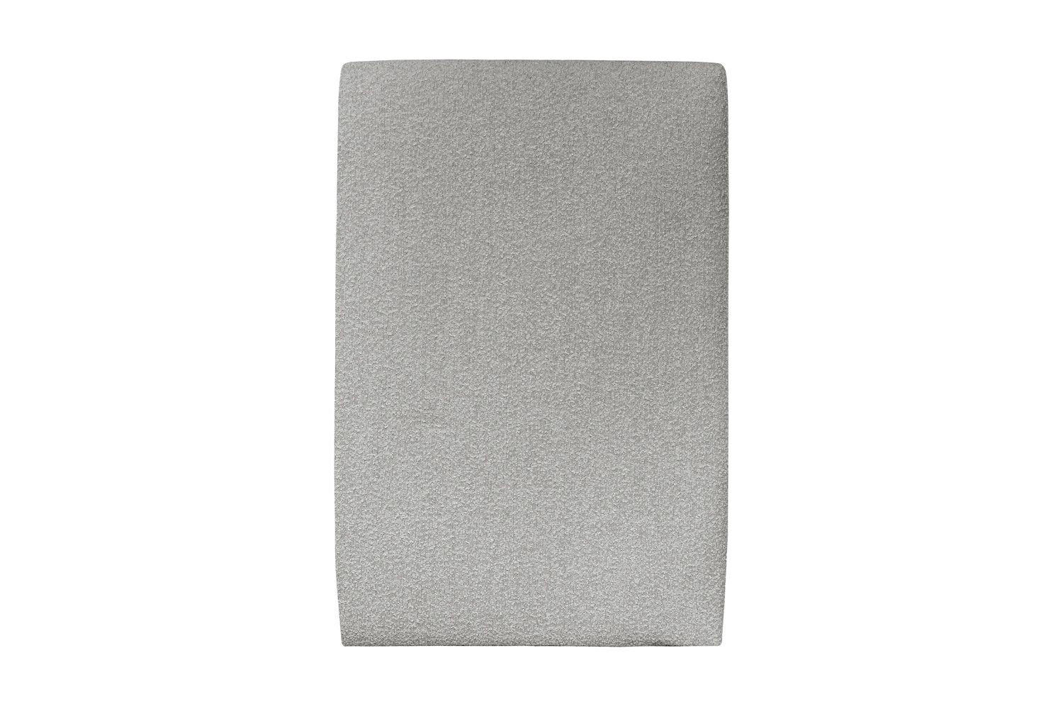 KOPFTEIL gepolstertes – grauer Bouclé-Stoff - 90 cm - Beige/Grau, Holz (90/120/10cm) - Sommeil de Plomb