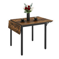 ESSTISCH - Braun, Holzwerkstoff/Metall (78/120/76cm) - Relaxdays