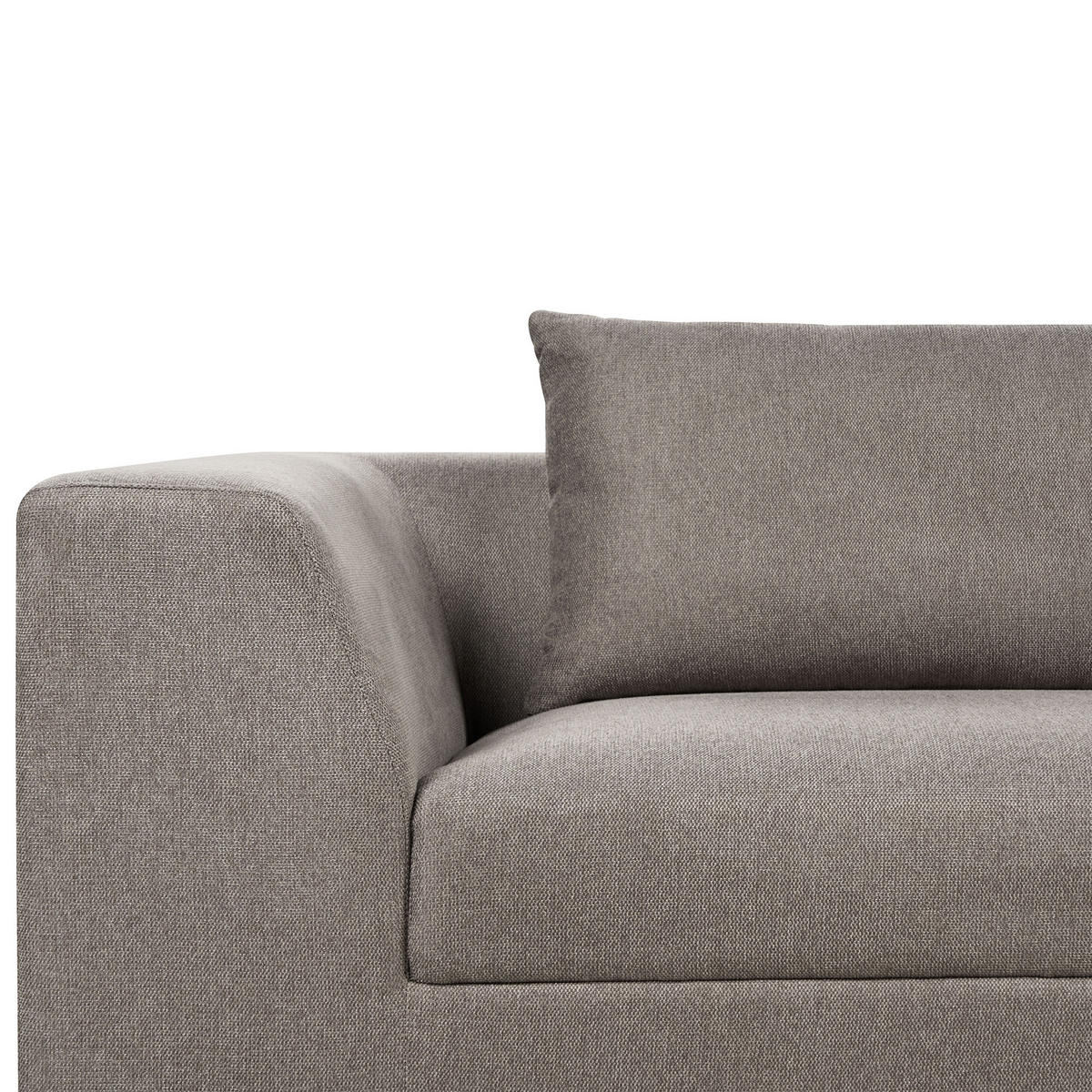 3-SITZER-SOFA braun mit Kissen Lermon - Braun, Textil (260/59/100cm) - Beliani