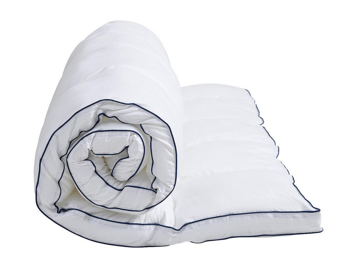 TOPPER - 1 Person - stoff - weiß Prestigia - Weiß, Textil (90/190cm) - Vente-Unique