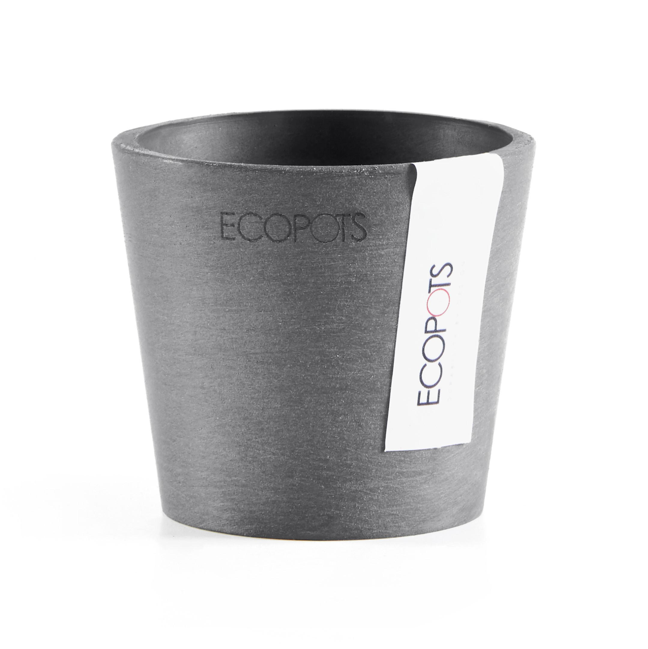 Ecopots Blumentopf Grau 7 cm