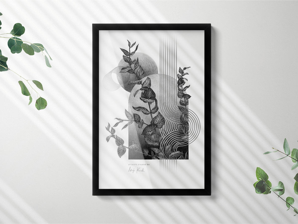 BILDERRAHMEN - Schwarz, Kunststoff (40/60/1.5cm) - Wallfluent