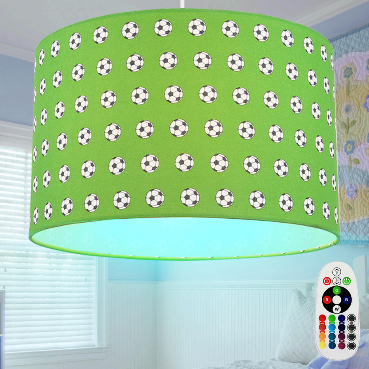 LED HÄNGELEUCHTE Metall Grün - Grün, Metall (35/35/120cm)