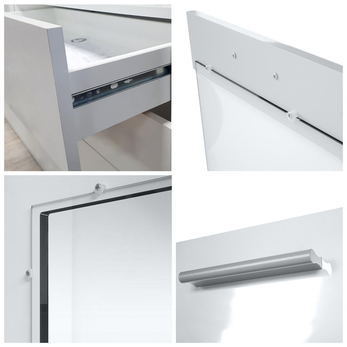 SIDEBOARD Noah Bordeaux Hochglanz - Bordeaux, Holzwerkstoff (139/72/35cm) - Vladon