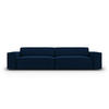 SOFA Jodie aus Samt königsblau 4 Sitzplätze - Blau, Textil (244/70/102cm) - Micadoni