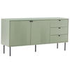 SIDEBOARD 150 cm, Salbeigrün - Grün, Holz (40/75/150cm) - Oviala