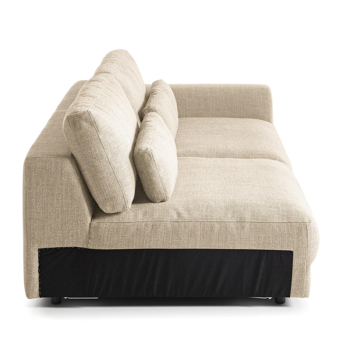 3-SITZER MODULSOFA - Beige, Textil (228/80/117cm) - home24