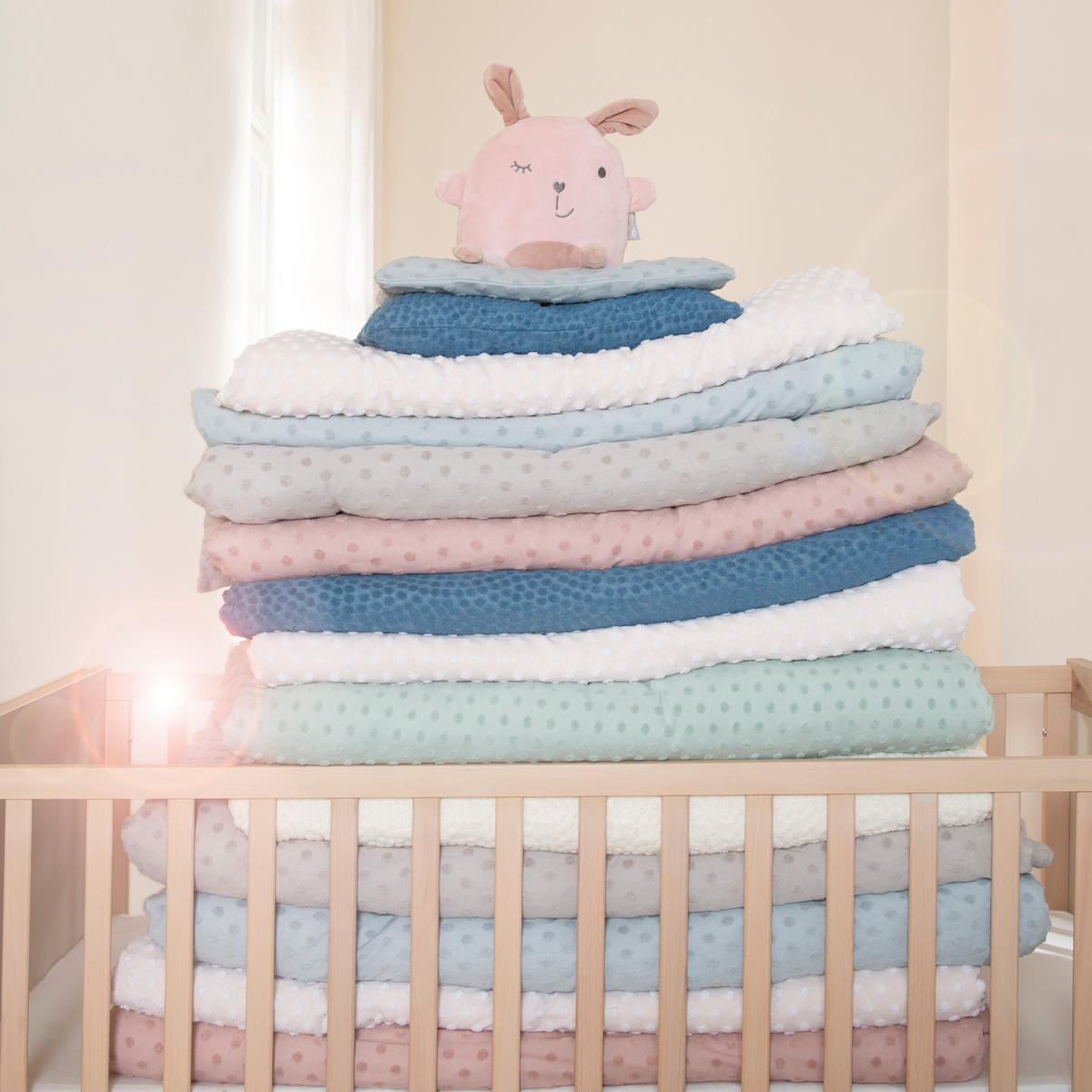 BABYDECKE 80 x 80 cm Frosty Almond - Beige - Beige, Textil (80/80cm) - Roba