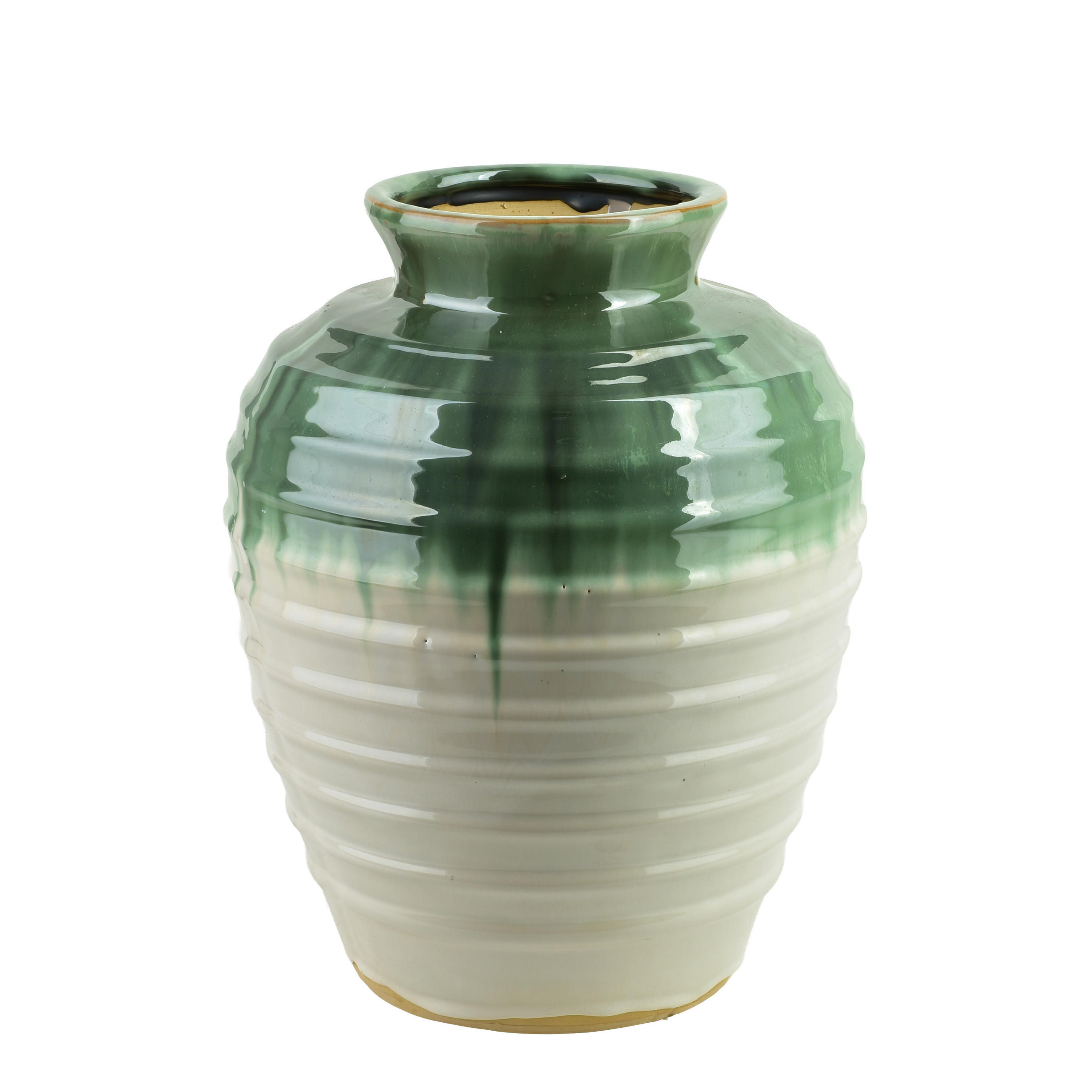 VASE Evro grün 29/29/35cm Keramik - Grün, Keramik (35cm) - Mondex