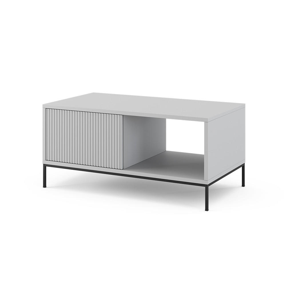 COUCHTISCH Eliza Grau 90 x 50 cm - Grau, Holzwerkstoff (50/90/45cm) - Vicco