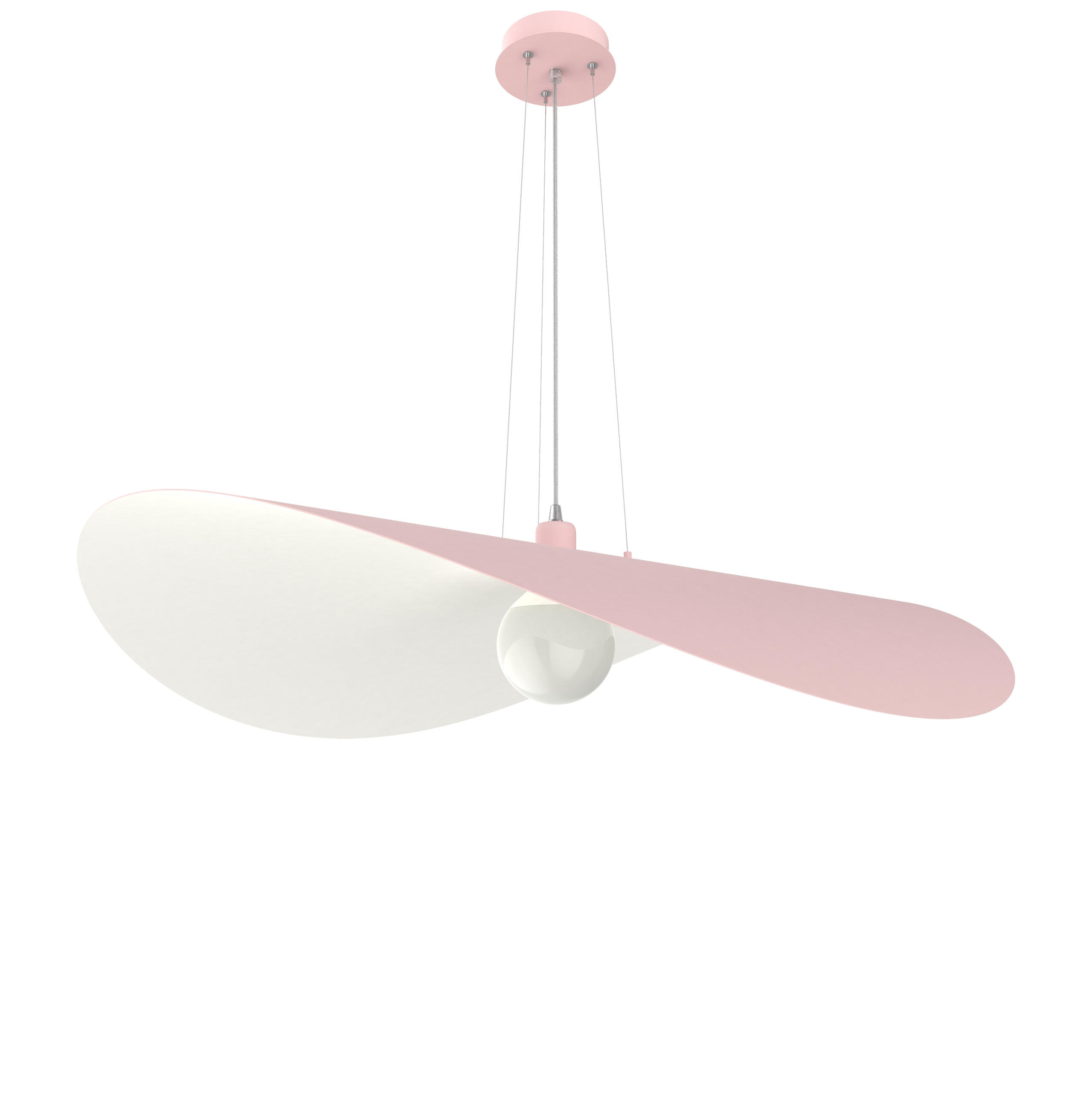 HÄNGELEUCHTE - Weiß, Metall (90/90/120cm) - Lumicom