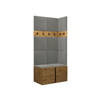 GARDEROBEN-SET Orion I - Eiche Artisan/Grau, Holzwerkstoff/Kunststoff (84/186/46cm) - MIRJAN24