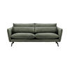DREISITZER-SOFA Layla-Velluto 19 - Dunkelgrau, Holz/Textil (237/95/98cm)