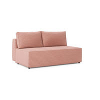 SCHLAFSOFA mit Bettkasten DUO, Stoff Velo, Rosa - Rosa, Holz (198/89/90cm) - Kaiser Möbel