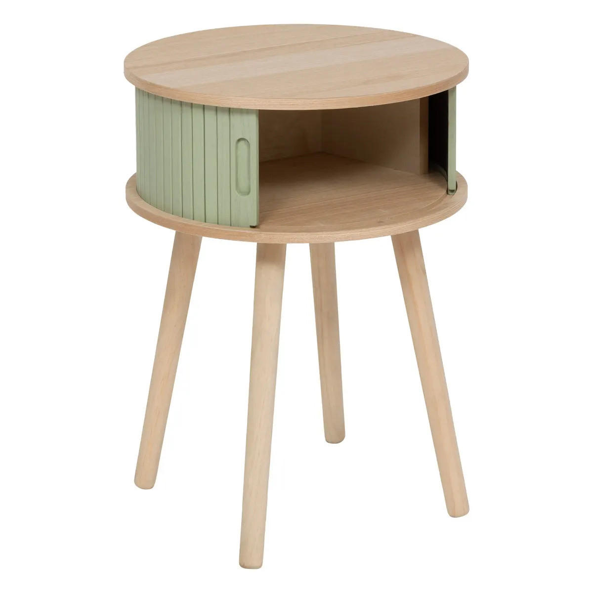 NACHTTISCH mit 2 Türen Nysos 40/40/54 cm - Grün, Holzwerkstoff (40/54/40cm) - Atmosphera Createur d´interieur