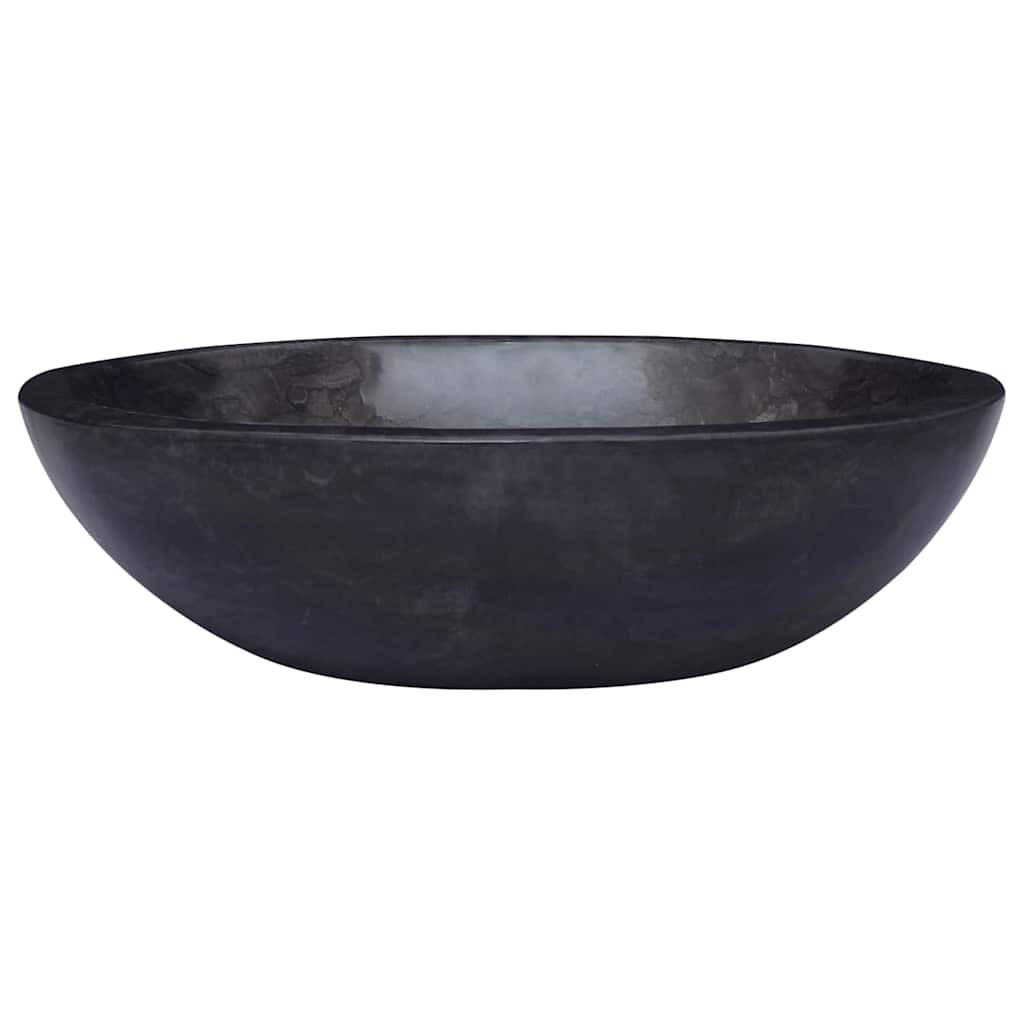 WASCHBECKEN Lashley 53/40/15 cm - Schwarz, Stein (53/15/40cm) - Nettlife