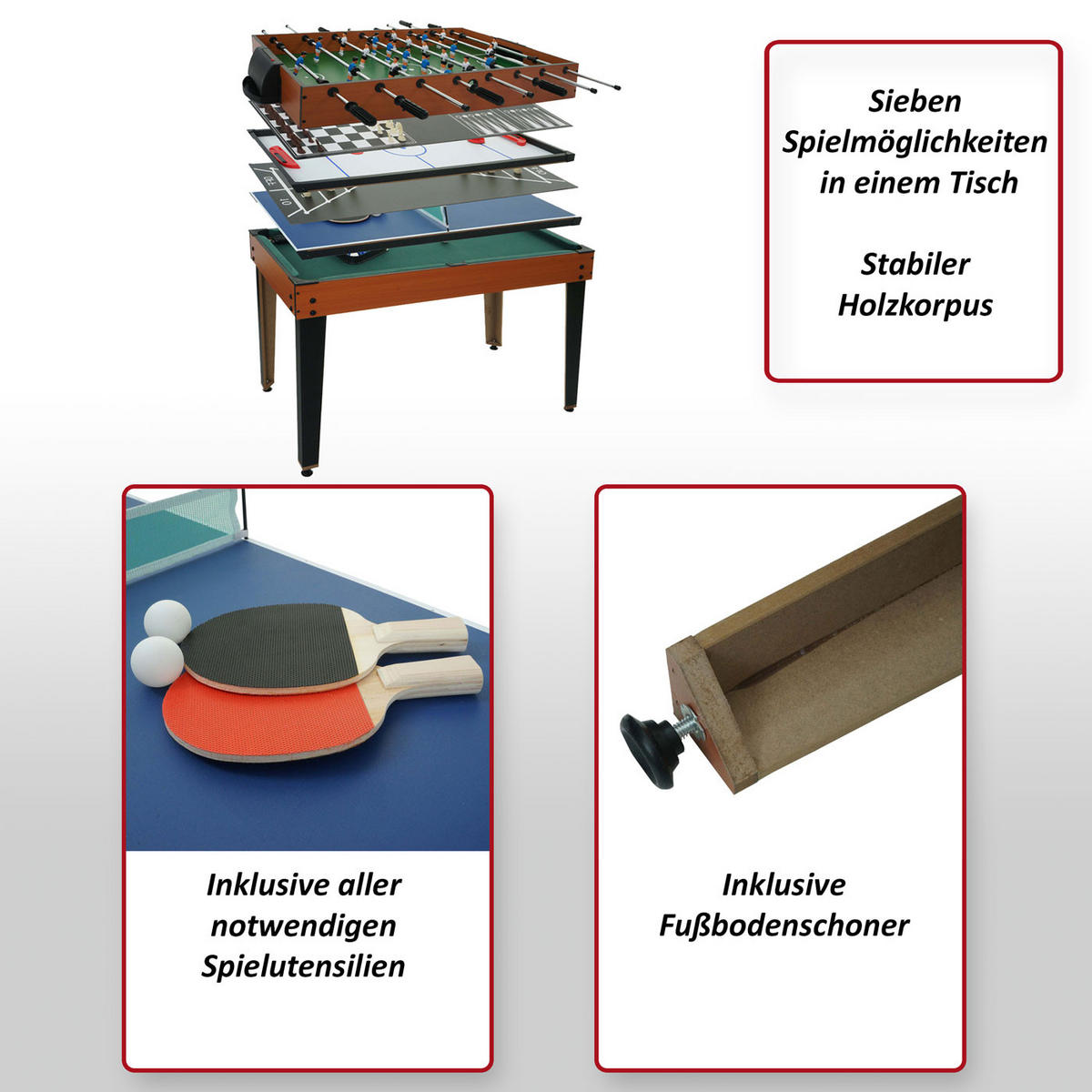 TISCHKICKER Braun - Braun, Holz (123/101cm) - MCW