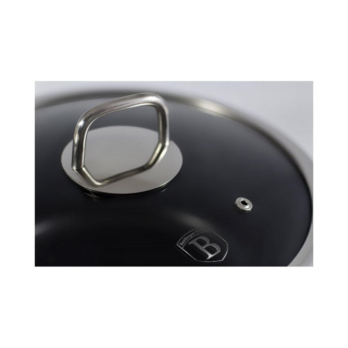 TOPF Schwarz 20/20/7.5 cm BH1094 - Schwarz, Metall (20cm) - Berlinger Haus