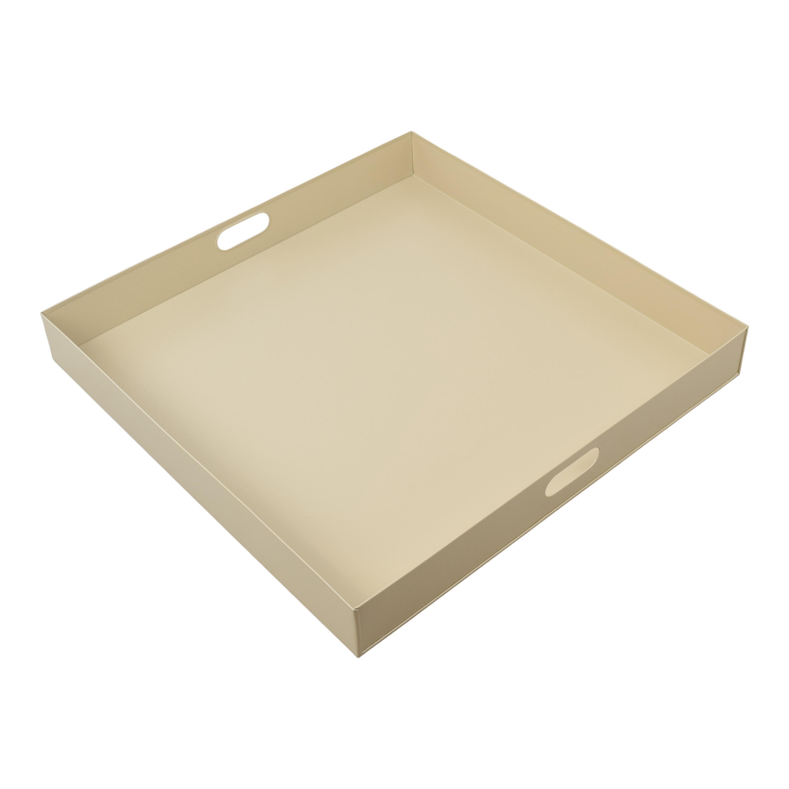 TABLETT Square Beige - Beige, Metall (60/7/60cm) - LOFT42