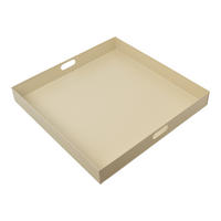 TABLETT Square Beige - Beige, Metall (60/7/60cm) - LOFT42