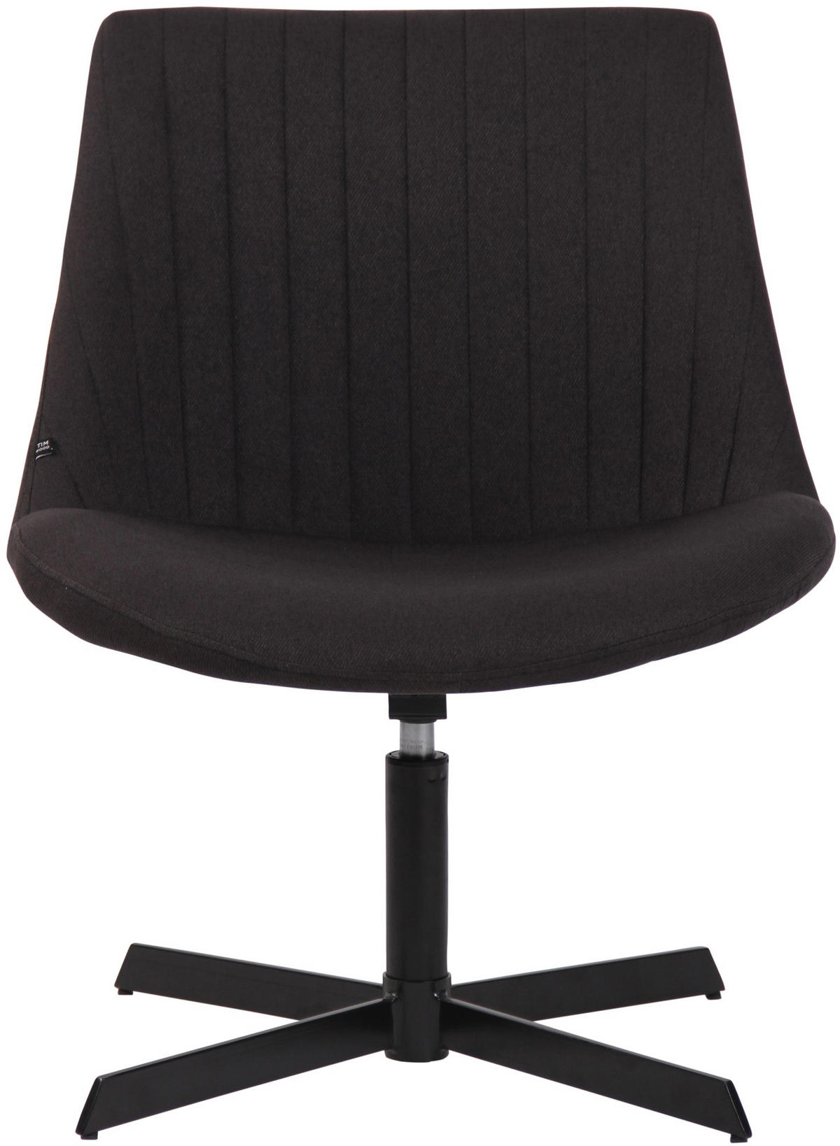DREHSTUHL Stoff schwarz - Schwarz, Textil/Metall (63/79/71cm) - CLP
