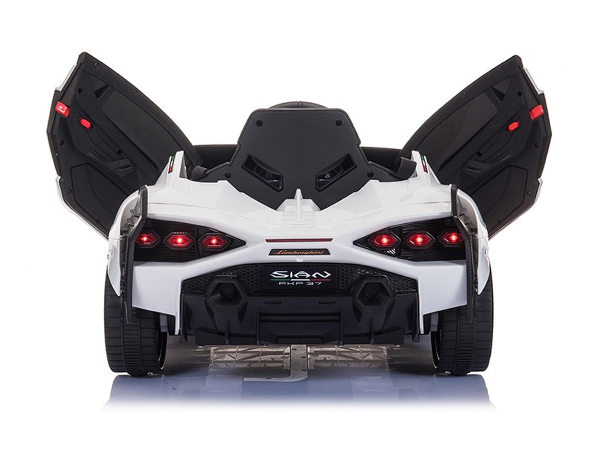 KINDER ELEKTROAUTO Lamborghini Sian weiß - Weiß, Kunststoff (108/62/40cm) - TPFLiving