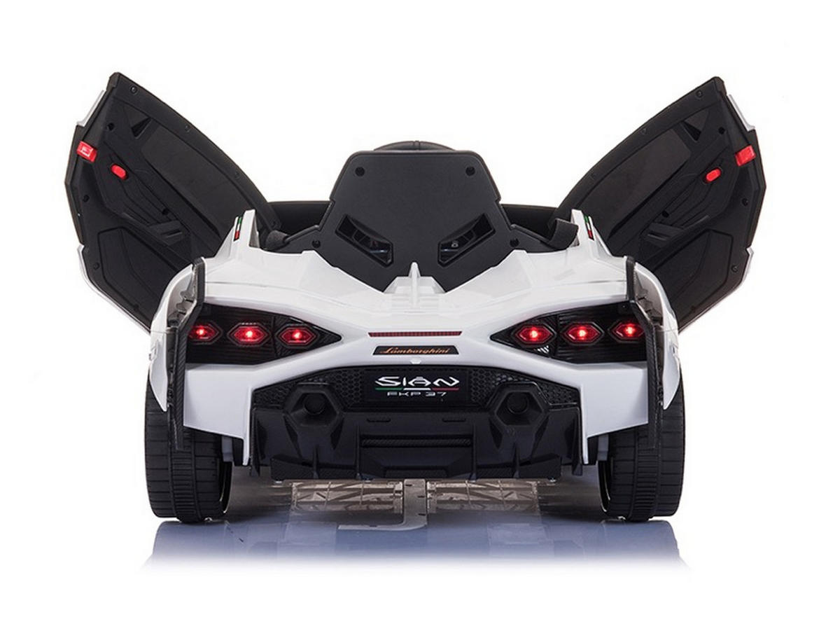 KINDER ELEKTROAUTO Lamborghini Sian weiß - Weiß, Kunststoff (108/62/40cm) - TPFLiving
