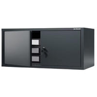 SCHRANKERWEITERUNG Aktenschrank mit 2 Flügeltüren 38x80x40cm Anthrazit - Anthrazit, Metall (80/38/40cm) - DELUKE