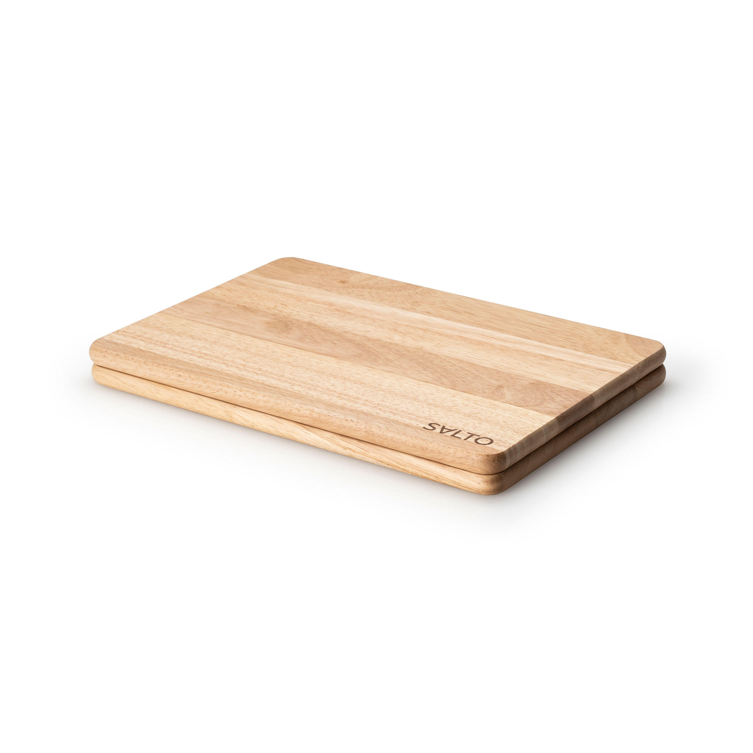 SCHNEIDEBRETT SALTO, 2er Set, Gummibaum, 30 x 21 cm - Braun, Holz (32/32cm) - Continenta