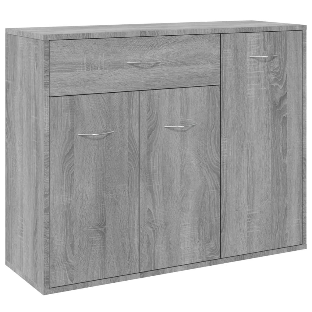 SIDEBOARDS Grau Sonoma 88x30x70 cm Holzwerkstoff - Grau, Holz (88/30/70cm) - ZMH