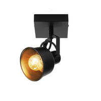 DECKENSTRAHLER Lichtwehr 14/17/14 cm - Schwarz, Metall (14/14/17cm) - ZMH