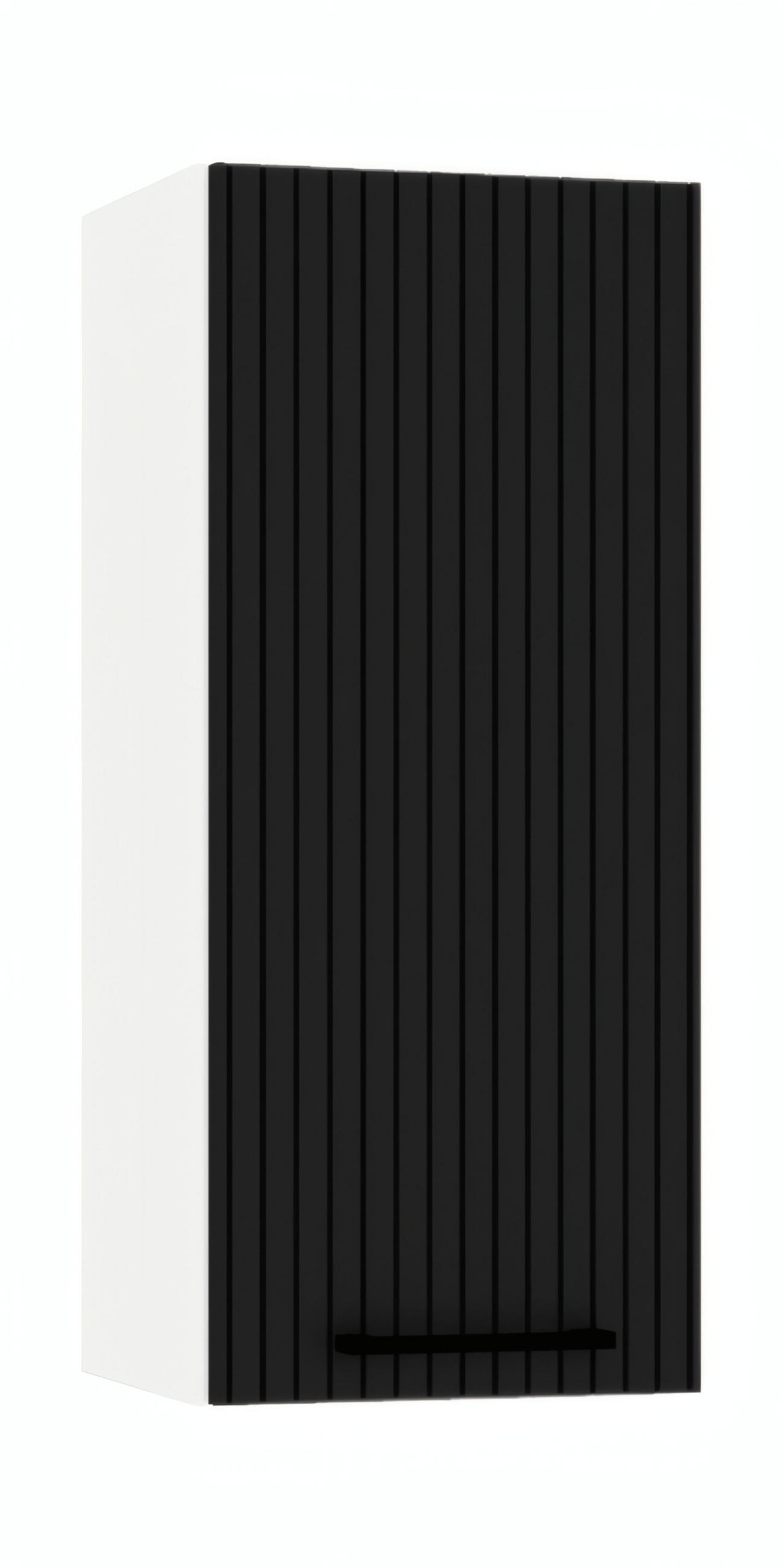 HÄNGESCHRANK W30 P/L - KENDRO - Elegante Küchen Harmonie - Schwarz/Weiß, Holz/Metall (30/72/30cm) - ROYAL24_MARKT