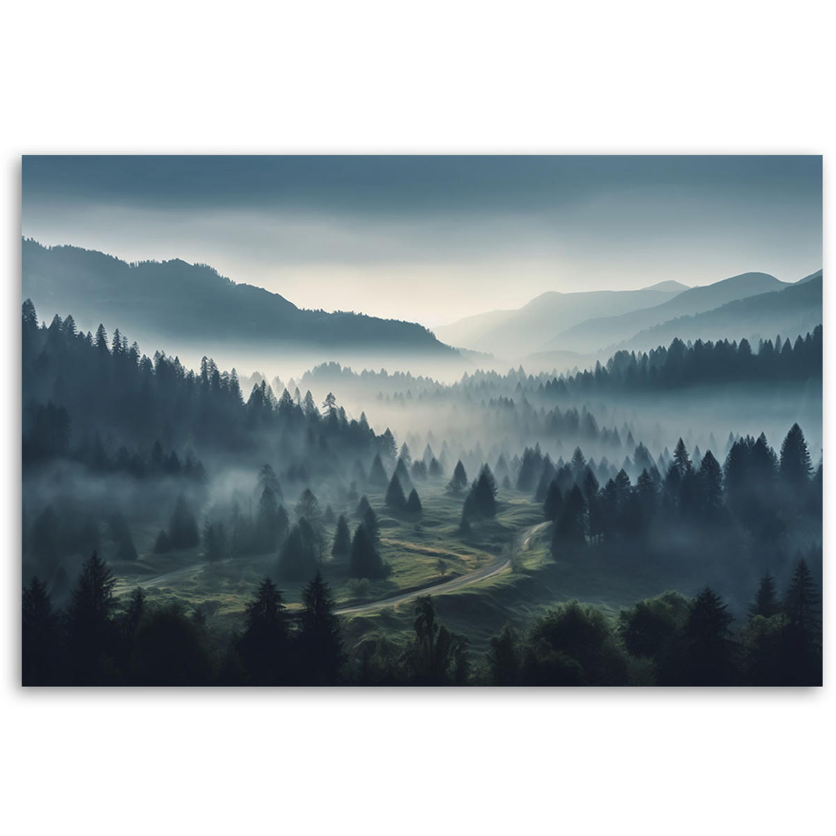 KUNSTDRUCK Grau 100/70 cm - Grau, Textil (100/70cm) - KUNSTLOFT