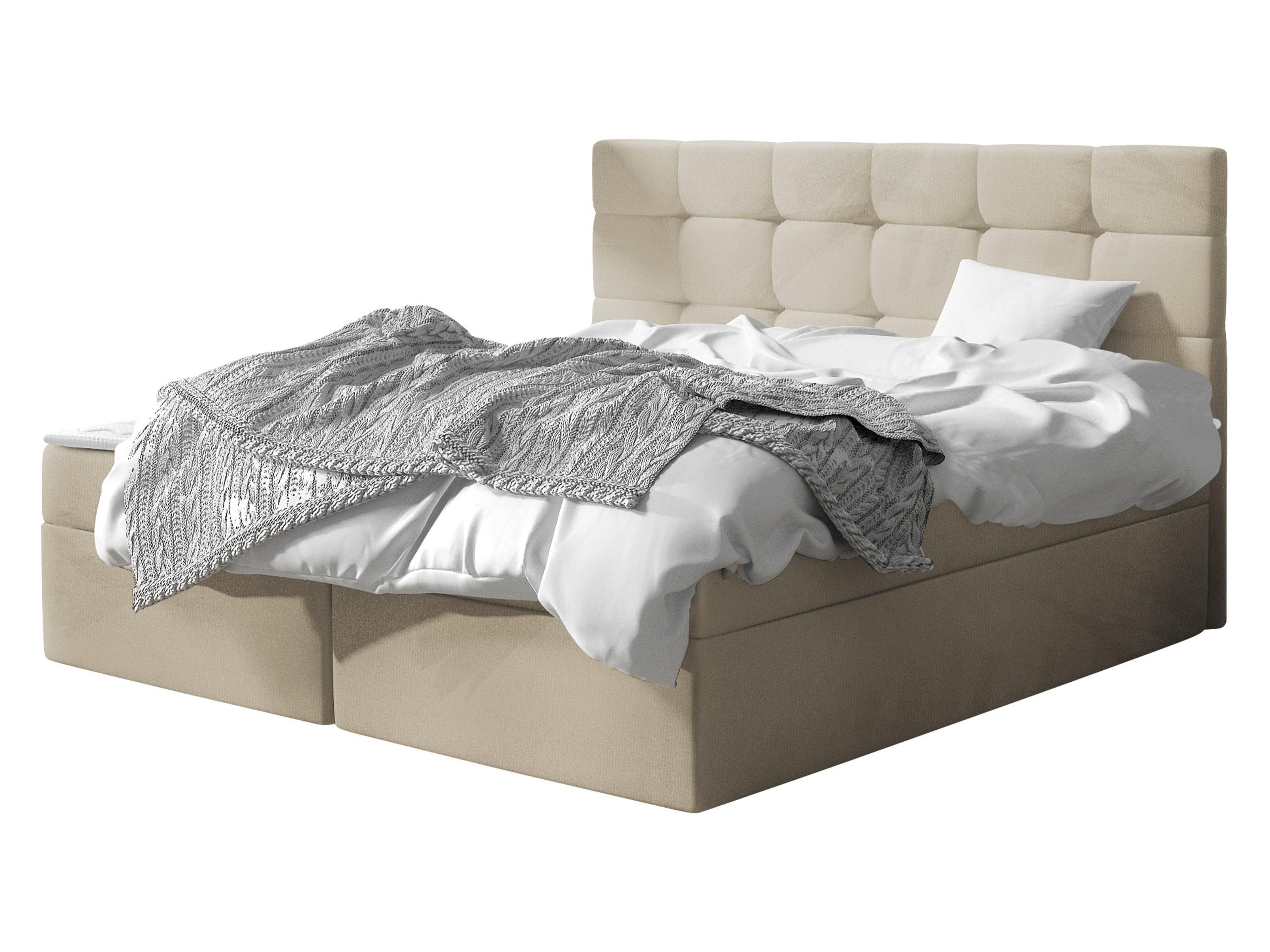 BOXBETT Luanda - Beige, Holzwerkstoff (180/200cm) - MIRJAN24