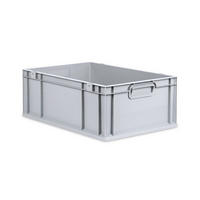 EUROBOX Nextgen Economy Griffe Geschlossen 22x40x60cm 44 Liter - Grau, Kunststoff (40/22/60cm) - PROREGAL