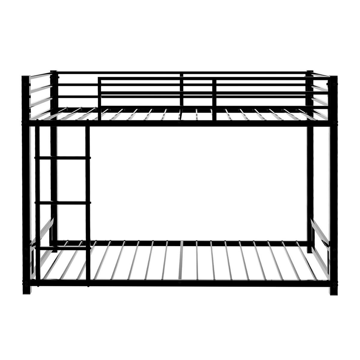 ETAGENBETT Metall 90x190 cm Schwarz - Schwarz, Metall (90/190cm) - Meubliv