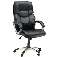 BÜROSTUHL höhenverstellbar 70 x 58 x 114-124 cm Schwarz - Schwarz, Metall (58/124/70cm) - Meubliv