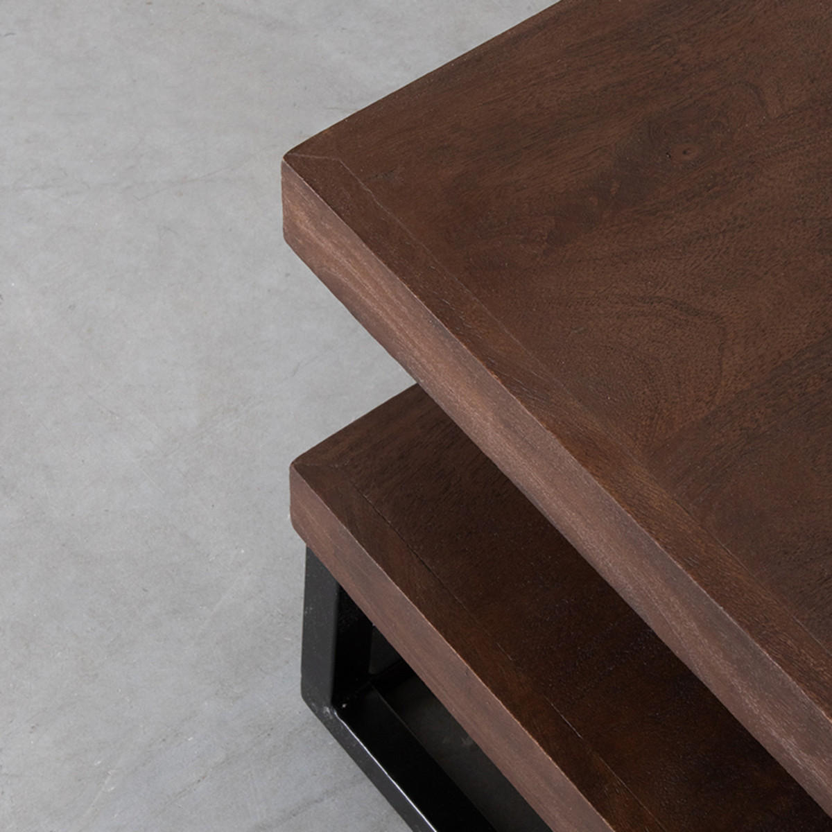 COUCHTISCH Cube Braun 80/80/40 cm - Braun, Holz (80/80/40cm) - LABEL51