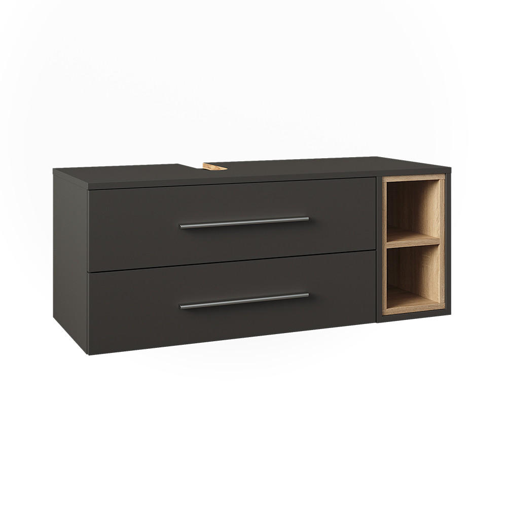 Vicco Waschbeckenunterschrank Anthrazit, Sonoma Eiche 100x40x40 cm